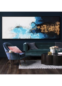 ebarza Landscape Hand Painted Art Painting With Frame 200x80cm  - Image 1