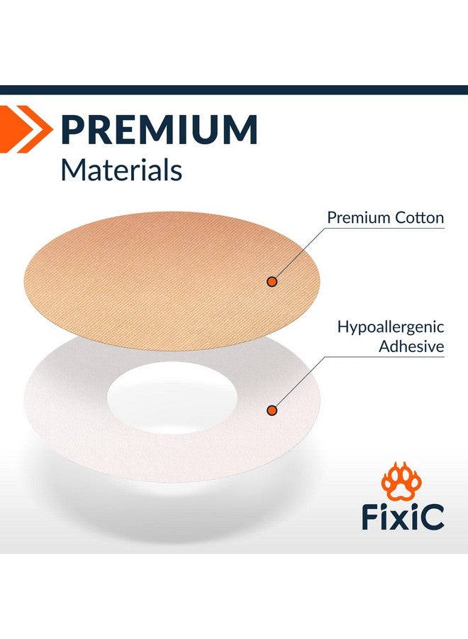 Fixic Freestyle Adhesive Patch 25 PCS - Good for Libre 1, 2, 3 & Plus - Enlite - Guardian - NO Glue in The Center of The Patch - Pre-Cut Back Paper - Long Fixation for Your Sensor! (Tan) - Image 2