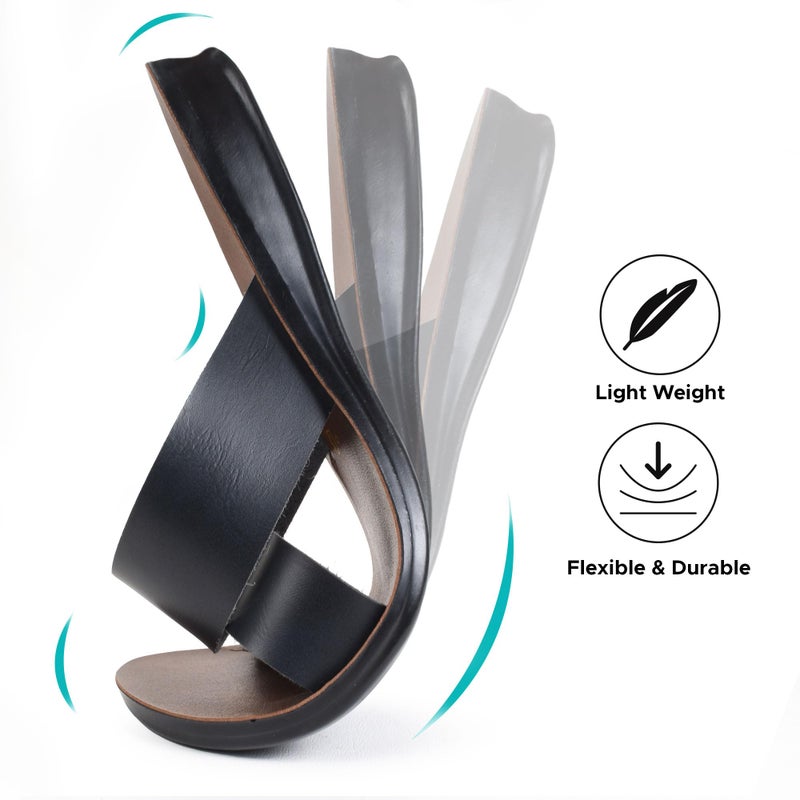 Aerosoft Womens Slides Slip On Comfort with Arch Support Slides for Women Summer Yoga Mat Walking Ladies Flat Sandals (Violet Black Size 10) - Image 5