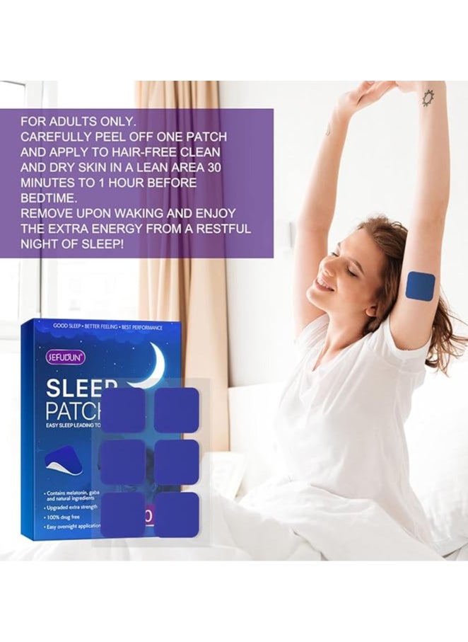 Sefudun Sleep Patch with with Lavender Essential Oil|60 Pack Upgraded Deep Sleep Patches for Adults|Easy to Stick On and Comfortable for Men and Women(60P-SEFUDUN)  - Image 5