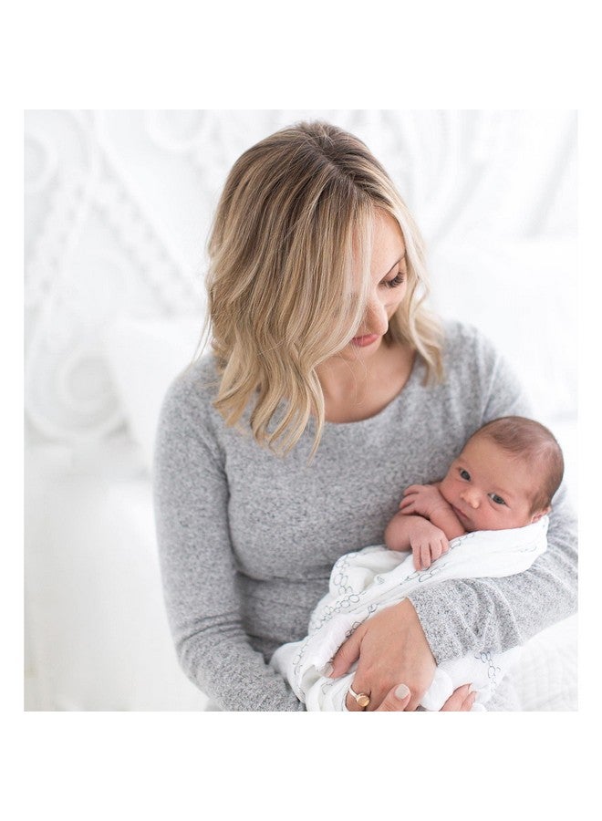 SwaddleDesigns 2 Large Receiving Swaddle Blankets for Baby Boys/Girls, Soft Premium Cotton, 1 Flannel + 1 Marquisette, Boutique Quality, Best Shower Gift, SwaddleDuo Lavender Peace Love Award Winner, Lavender, Multiple Pinks, (SD-187L) - Image 5