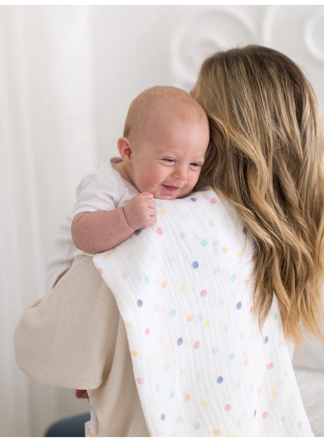 SwaddleDesigns 2 Large Receiving Swaddle Blankets for Baby Boys/Girls, Soft Premium Cotton, 1 Flannel + 1 Marquisette, Boutique Quality, Best Shower Gift, SwaddleDuo Lavender Peace Love Award Winner, Lavender, Multiple Pinks, (SD-187L) - Image 4