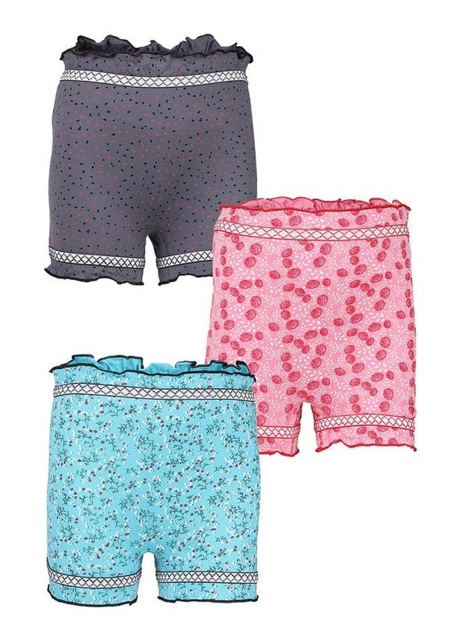 VSTAR Smiley Premium Combed Cotton Printed Bloomer - Pack of 6 Multicolour - Image 5