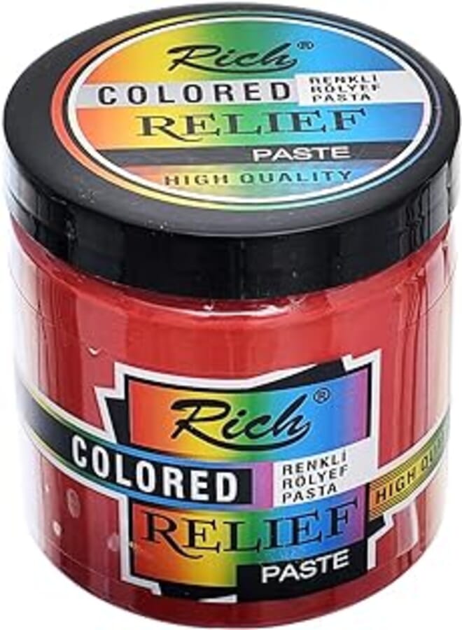 Rich NO:10164 Colored Relief Paste 250ML Designed To Catch The Eye And Leave A Lasting Impression - Multi Colour
