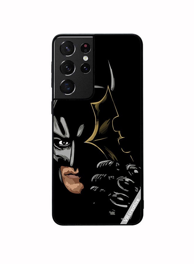VR CREATIVE Protective Case Cover For Samsung Galaxy S21 Ultra 5G Batman Black Design Multicolour - Image 1