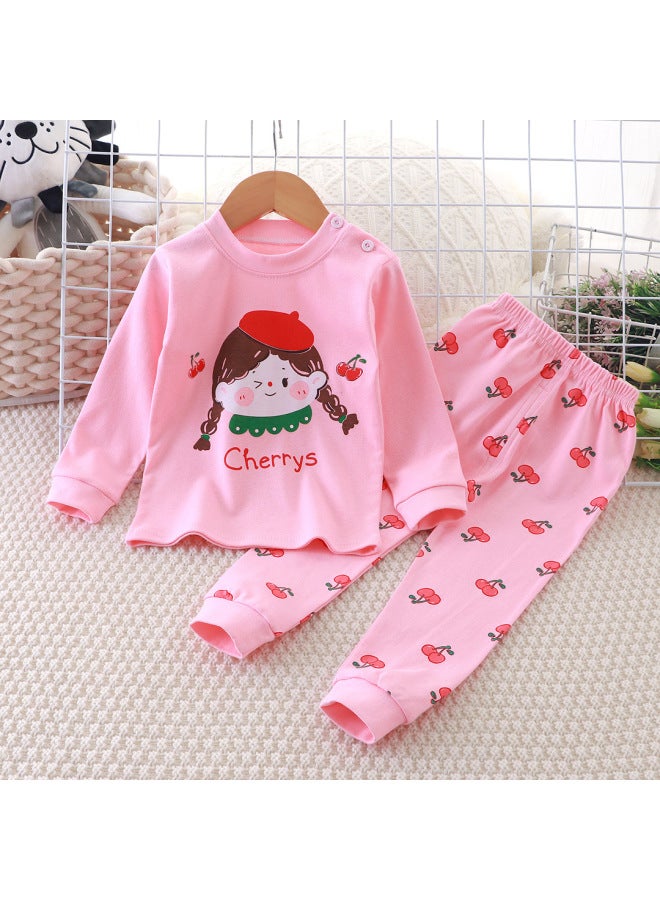 Children's Underwear Set Cotton New Boys Autumn Pajamas Female Baby Autumn Clothes Autumn Pants Home Clothes Children's Clothing