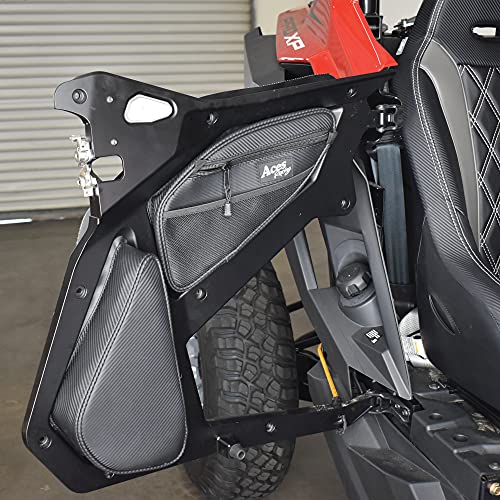 AAAA Aces Racing Aces Racing Polaris RZR XP Pro Pro R Turbo R XP4 Storage Bags 2020-2025 XP4 (Black, (Front) Door Bag) - Image 2