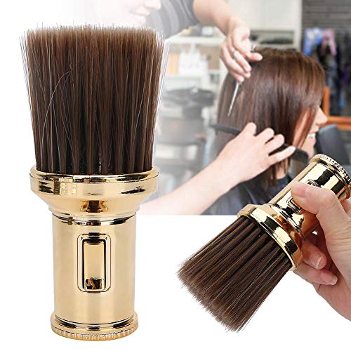 Antilog Hair Sweep, Multifunctional Neck Duster Brush Beard Shaving Brush Barber Brush for Barber Shop(Gold) - Image 1