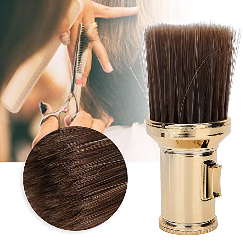 Antilog Hair Sweep, Multifunctional Neck Duster Brush Beard Shaving Brush Barber Brush for Barber Shop(Gold) - Image 4