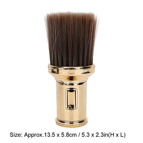 Antilog Hair Sweep, Multifunctional Neck Duster Brush Beard Shaving Brush Barber Brush for Barber Shop(Gold) - Image 5