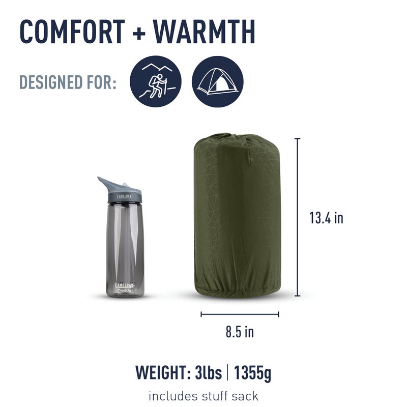 SEA TO SUMMIT حصيرة نوم ذاتية النفخ من سي تو ساميت كامب بلس للتخييم، مستطيلة - كبيرة (79 × 25 × 3 بوصة) - Image 2