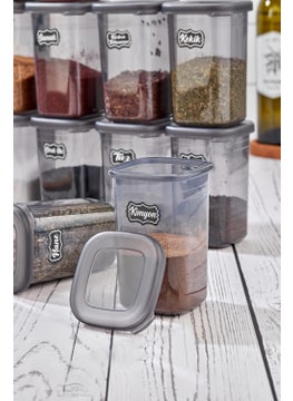 ‎okyanus Home 12 Piece Labeled Spice Jar Set 450 ml  - Image 3