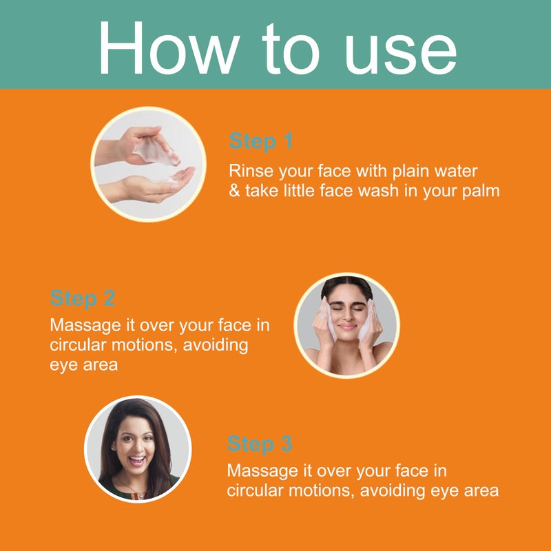 Drontika Vitamin C Foaming Face wash| Brightens skin & control blackheads & whiteheads | Sulphate free face wash| Paraben Free| 150 ml x Pack of 1 - Image 2