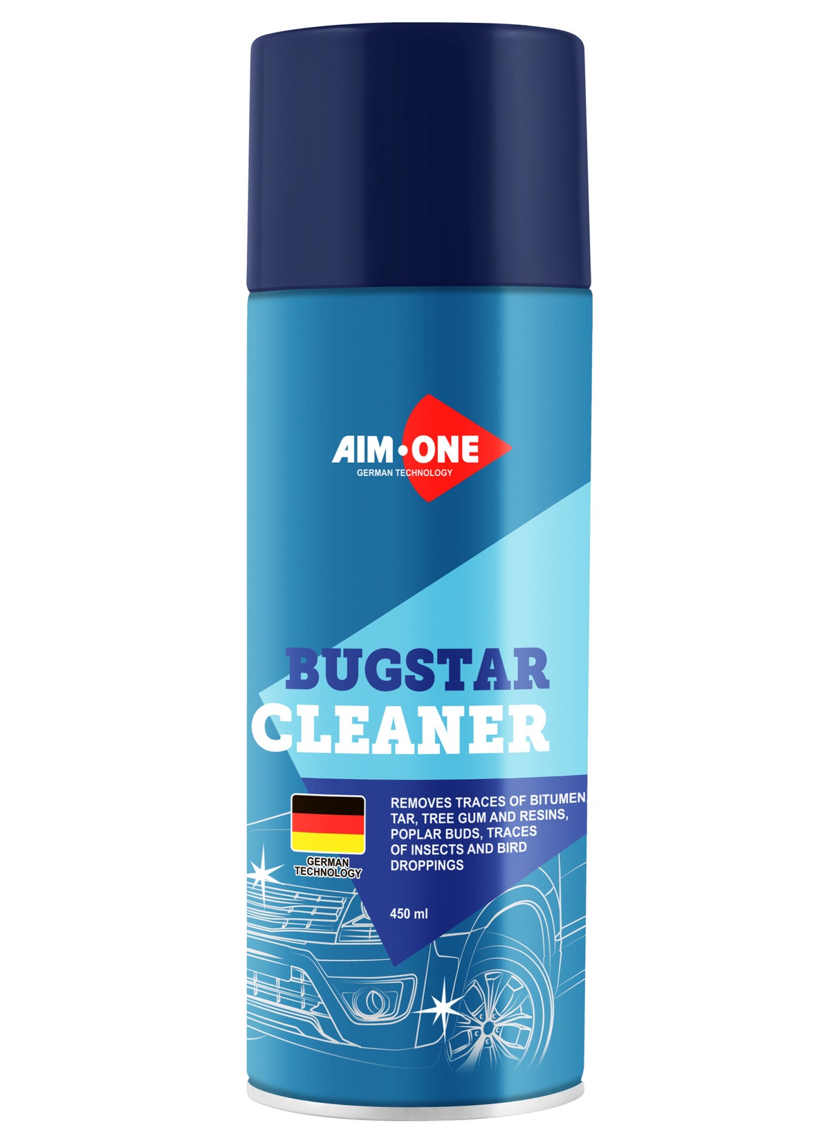 AIM-ONE Aim One Bugstar Cleaner 450ml - Removes Traces of Bitumen Tar ...