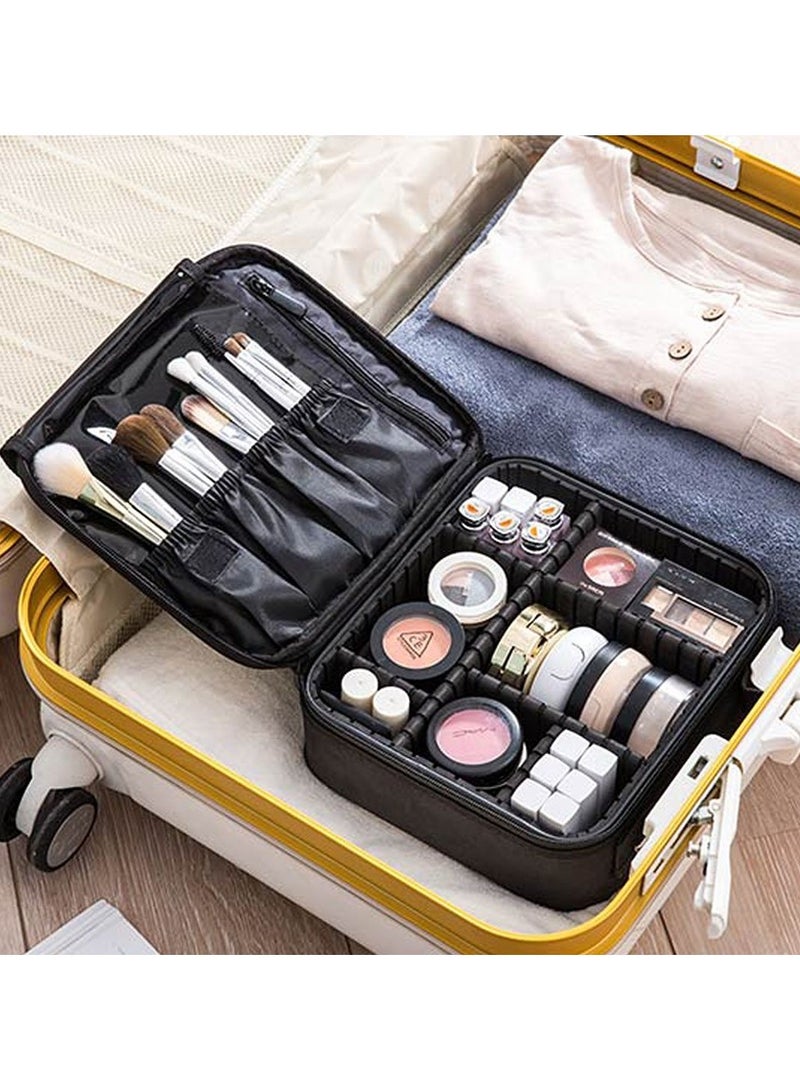 Portable Makeup Bag Black - Image 3