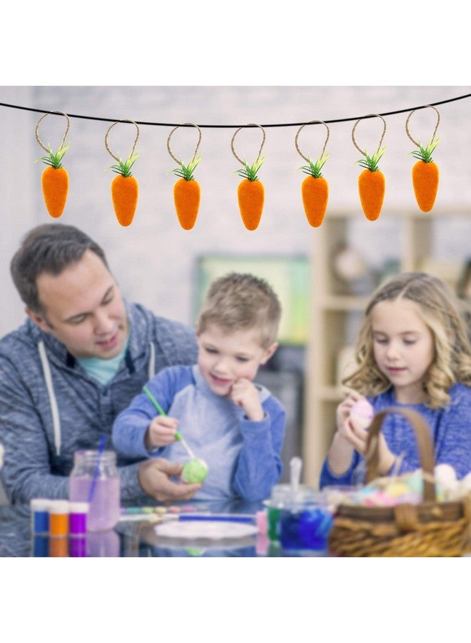 Wehhbtye 30PCS Easter Hanging Carrots - 4.4 Inch Artificial Simulation Foam Carrots, Bubble Mini Easter Hanging Pendants for Home Party DIY Crafts Decor - Image 5