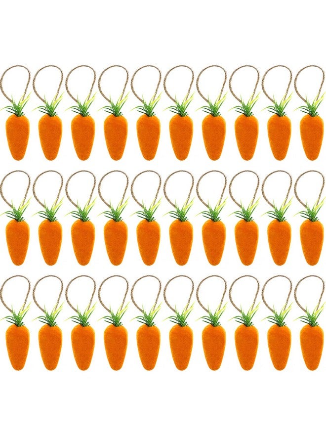 Wehhbtye 30PCS Easter Hanging Carrots - 4.4 Inch Artificial Simulation Foam Carrots, Bubble Mini Easter Hanging Pendants for Home Party DIY Crafts Decor - Image 2
