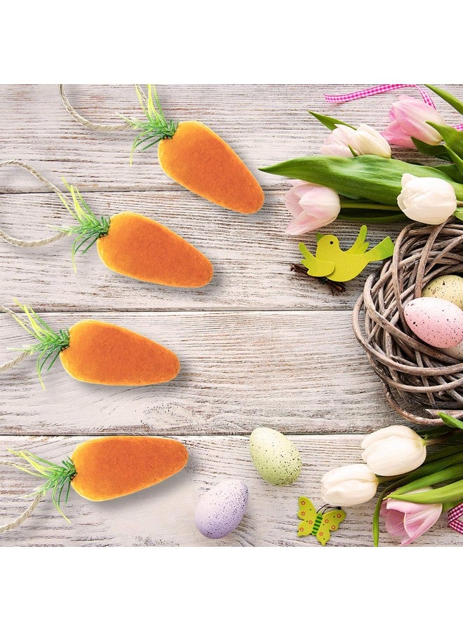 Wehhbtye 30PCS Easter Hanging Carrots - 4.4 Inch Artificial Simulation Foam Carrots, Bubble Mini Easter Hanging Pendants for Home Party DIY Crafts Decor - Image 4