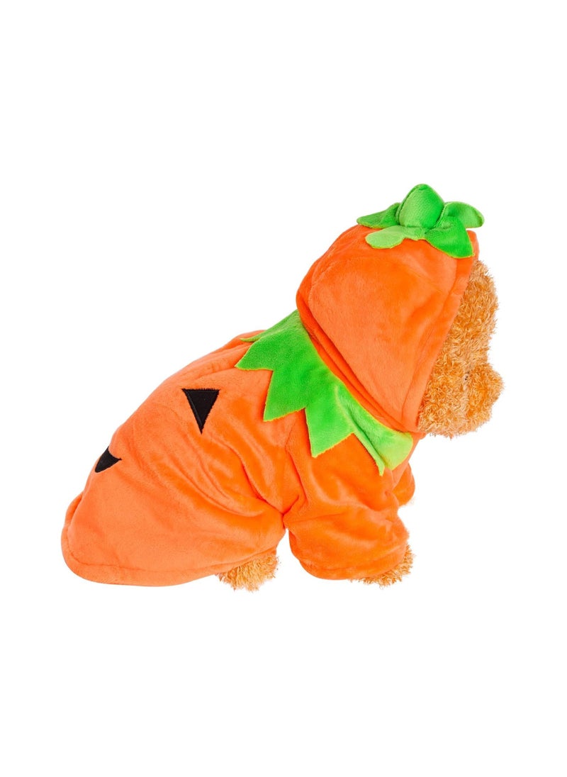 Generic - Dog Pumpkin Costume, Pet Cat and Dog Cosplay Costume, Dog Costume Wool Hoodie (Pumpkin) - Image 1