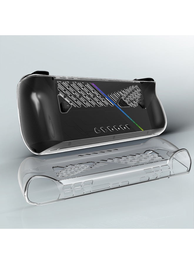 For ASUS Rog Ally X Protective Cover Rogallyx Transparent Shell Silicone Heat Dissipation Handheld Machine TPU Soft Rubber Rog-Product Color:Transparent Black-Model:ROG ALLY X Protective Case - Image 5