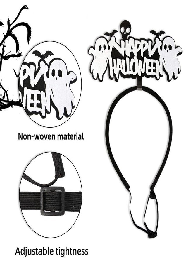 Apol Halloween Dog Headbands,4 Pcs Adjustable Pet Puppy Cat Halloween Headbands Devil Pumpkin Ghost Spider Dog Headwear for Small Medium Large Dogs Pet Halloween Costume Accessories Holiday Photo Prop - Image 3