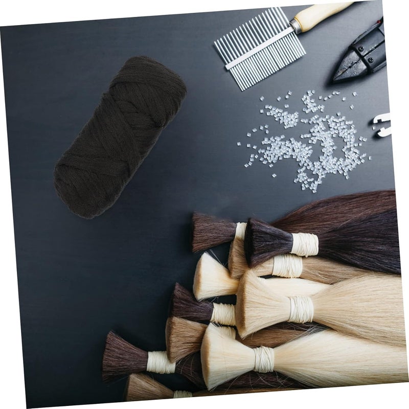 Healeved 2Rolls Braid Hair Wire Polypropylene Silk Wig Thread for Long Realistic Wig Styling for Daily Dress Up Parties Festivals and More - Image 4
