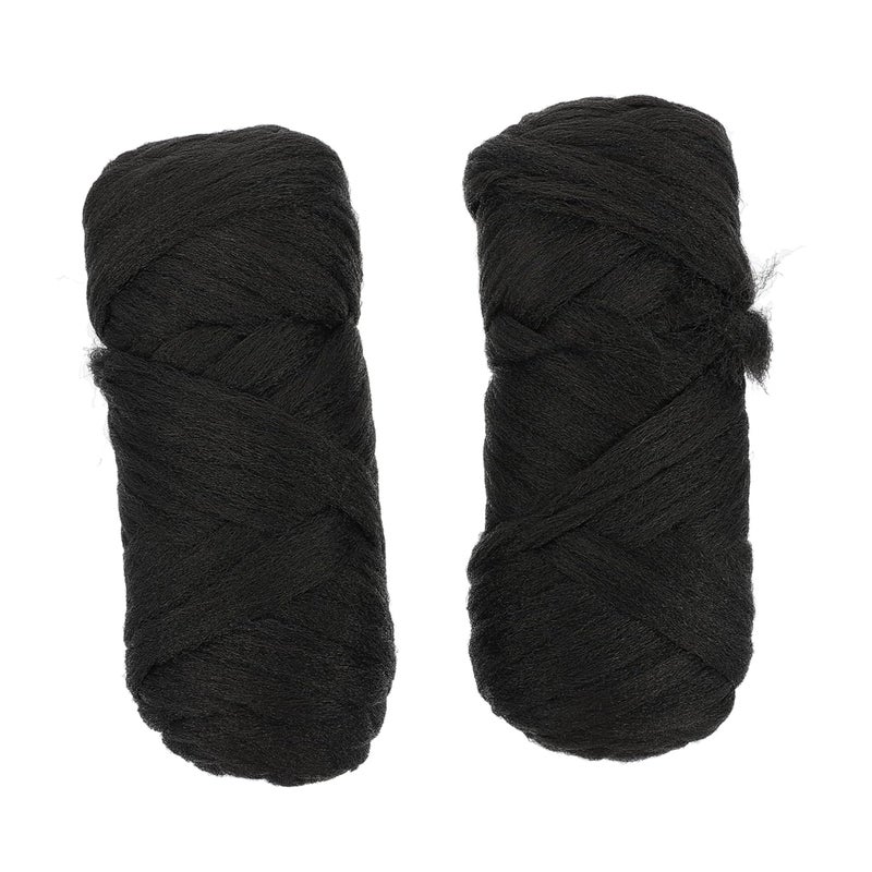 Healeved 2Rolls Braid Hair Wire Polypropylene Silk Wig Thread for Long Realistic Wig Styling for Daily Dress Up Parties Festivals and More - Image 1