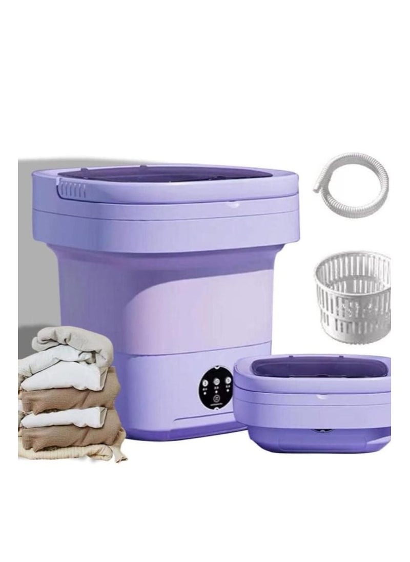 Generic - Portable Mini Washing Machine with 3 Modes With Timing Portable Washer With Soft Spin And Draining For Socks Baby Clothes Towels and Small Items 6L - Image 1