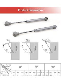 Volo VOLO Hydraulics Gas Spring Stay STRUT Pneumatic Lift Support Cabinet Hinges Support (Pack of 2 PCS) (Cabinet Gas Spring 200N)  - Image 5