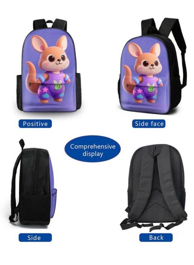 Bright Li Fire Exclusive to students and teenagers! New fun cartoon bag three-piece set, easy to live on campus and travel (students, children, friends outings, mountain climbing, going to school, etc.) - 98 - Image 3