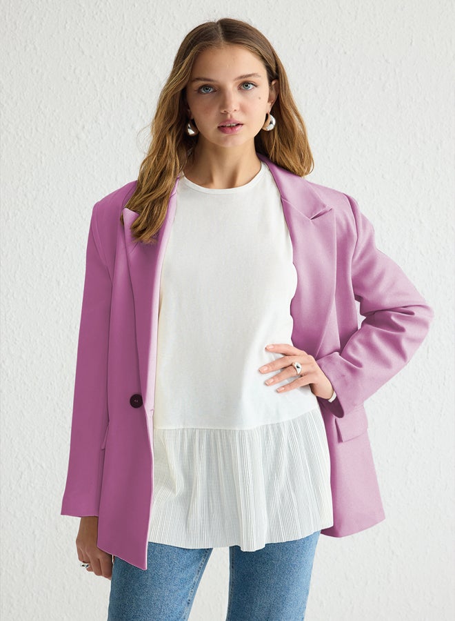 trendyol Women’s Sleeveless White Top with Pleated Hem - Image 3