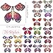 Gloreyan 20Pcs Flying Butterfly Toys Magic Wind Up Colorful Flying Butterfly Surprise Toys for Surprise Explosion Box Wedding Birthday Party Book Greeting Card 20 Styles - Image 4