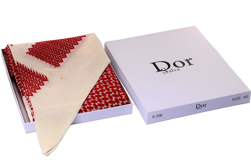 Dora & Liz Winter Dor Salfa Shemagh – Red-Sugar - Image 3