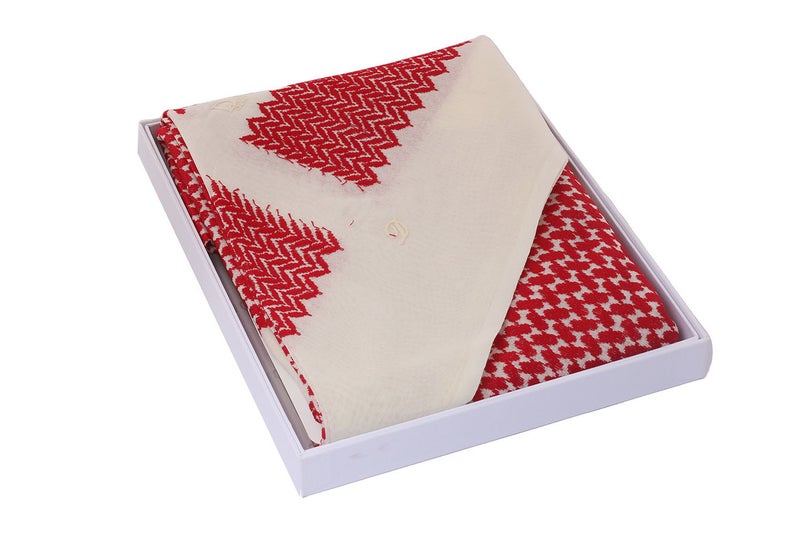 Dora & Liz Winter Dor Salfa Shemagh – Red-Sugar - Image 2