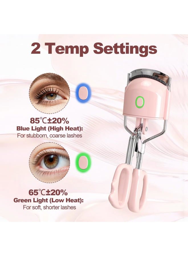 ZNJAVX Heated Eyelash Curler Fast Heat up Within 15s, Electric Eyelash Curlers with 2 Temperature Modes for 24H Long-Lasting Eyelash Curls, Type-C Rechargeable Lash Curler, Quick Natural Curling Eye Lashes - Image 4