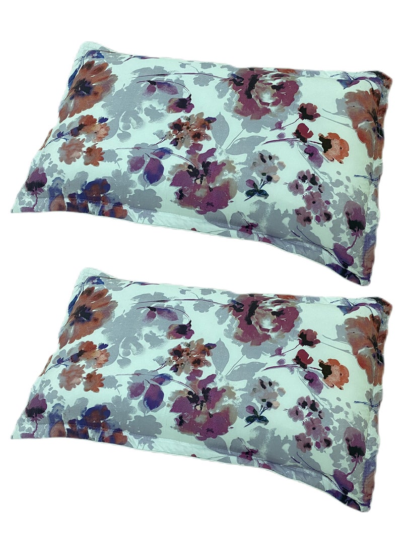 Sleep night Floral 2 Piece Pillow Case Set 50x75cm  - Image 1