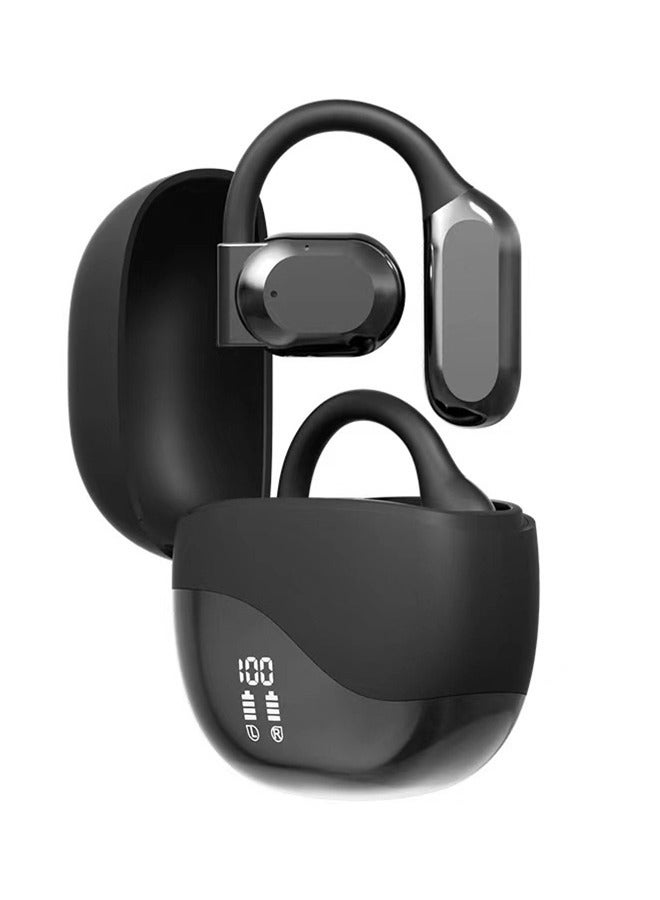 TWS Wireless Earphones M62 Earbuds Bluetooth V5.46, Sports Earphones HD Stereo Sound Comfortable Wearing，Wireless Charging Case & Display, Waterproof Fitness Headphones for Running (Black) - Image 1