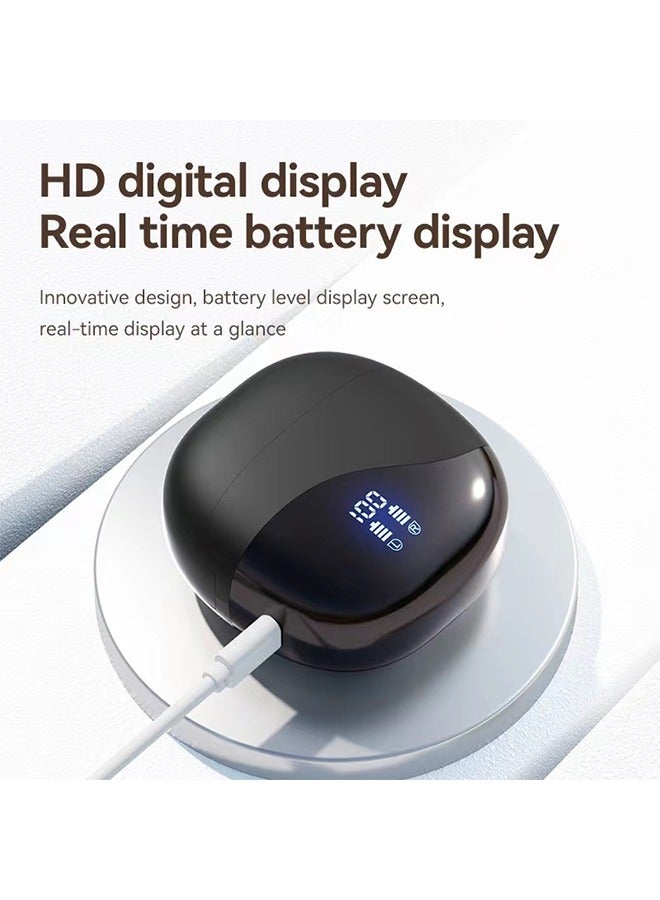 TWS Wireless Earphones M62 Earbuds Bluetooth V5.46, Sports Earphones HD Stereo Sound Comfortable Wearing，Wireless Charging Case & Display, Waterproof Fitness Headphones for Running (Black) - Image 5