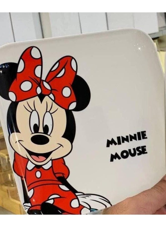 ميني ماوس طبق ديزني - للحفلات و الفواكه والوجبات الخفيفة، خالية مادة البيسفينول أ -
