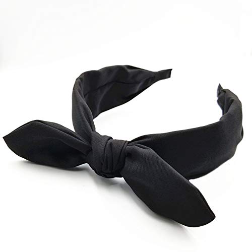 hodooly 1Pcs Knotted Headbands for Women,Turban Headband Wide Headbands Bowknot Hair Band for Women (Green) - Image 3