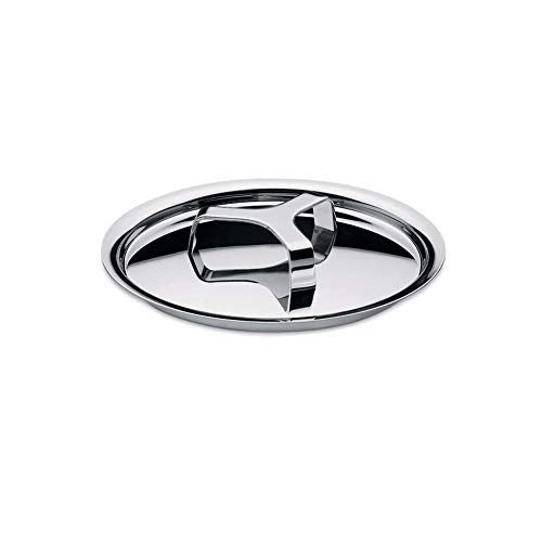 ALESSI A Di Alessi, "POTS & PANS", Lid in 18/10 stainless steel mirror polished,5.5 Inch - Image 1