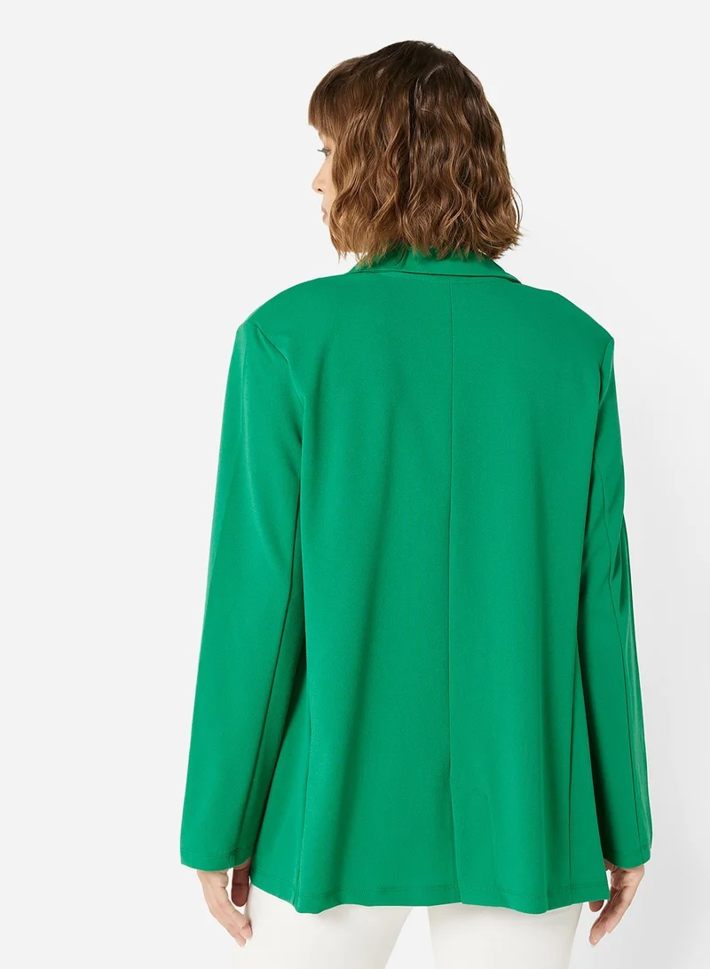 Jacqueline de Yong Oversized Classic Collared Blazer
