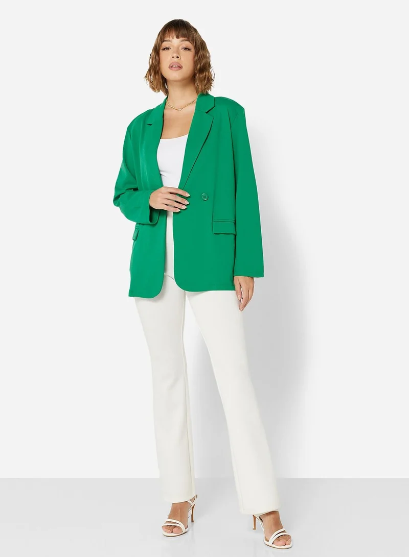 Jacqueline de Yong Oversized Classic Collared Blazer