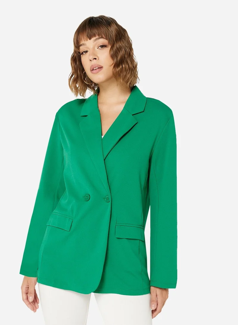 Jacqueline de Yong Oversized Classic Collared Blazer
