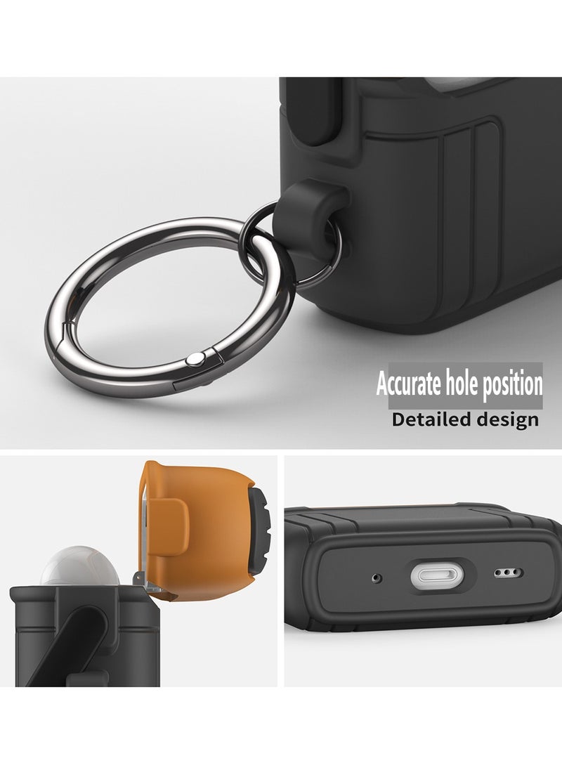 X-level - for AirPods Pro 2nd Generation Case Cover 2022, Protective Case with Lock Gen 2, Bag Design, Fashion Hard Rugged Shockproof Cover with Keychain Compatible with Apple Airpods Pro 2 (Yellow) - Image 1