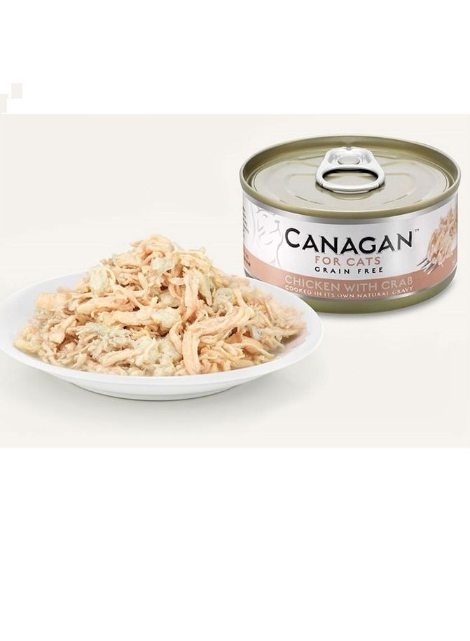 Canagan Chicken with Crab Tin Cat Wet Food 75g - Image 2