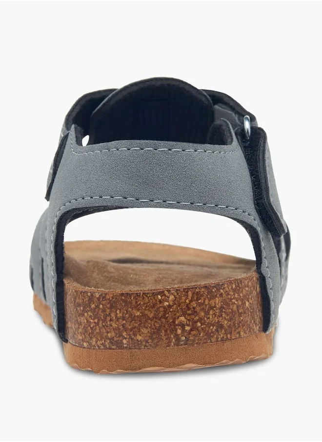 LBL by Shoexpress Boys Strappy Sandals With Hook And Loop Closure