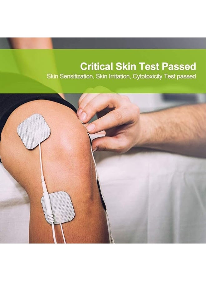 20-Piece Self Adhesive Physical Therapy Electrode Pads, Reusable Square 5 * 5cm Massage Patch, Non-Woven Hydrogel Thickening and Sticking, Electrode Self-Adhesive Patch - Image 5