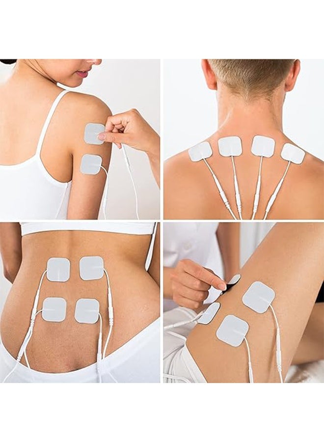 20-Piece Self Adhesive Physical Therapy Electrode Pads, Reusable Square 5 * 5cm Massage Patch, Non-Woven Hydrogel Thickening and Sticking, Electrode Self-Adhesive Patch - Image 3