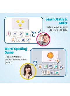 Coogam Wooden Magnetic Letters And Numbers Toys, Fridge Magnets Abc Alphabet Word Flash Cards Spelling Counting Game Learning Uppercase Lowercase Math For 3 4 5 Year Old Preschool Toddler Kid Boy Girl  - Image 4